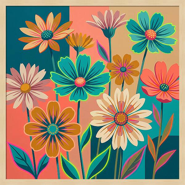Colorful Wildflower Harmony