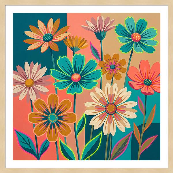 Colorful Wildflower Harmony