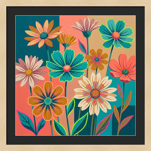 Colorful Wildflower Harmony
