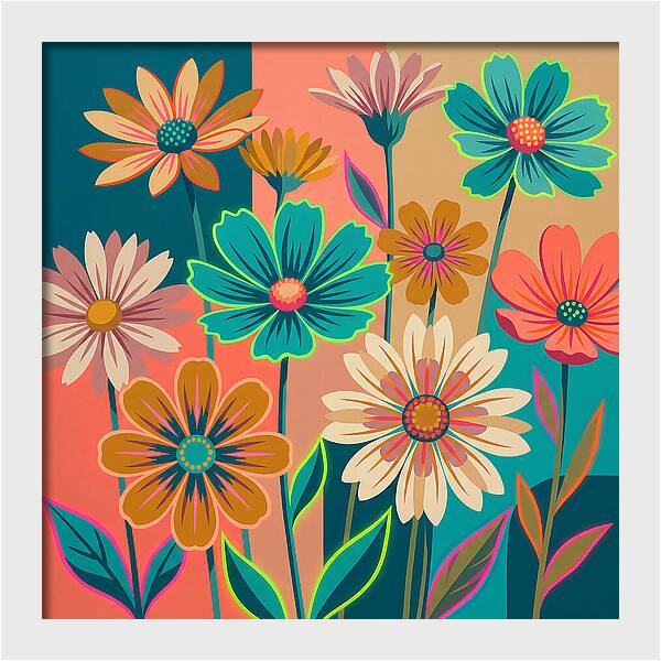 Colorful Wildflower Harmony