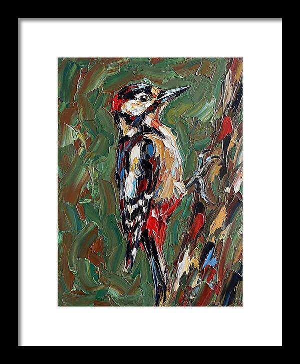 Colorful Woodpecker Perched