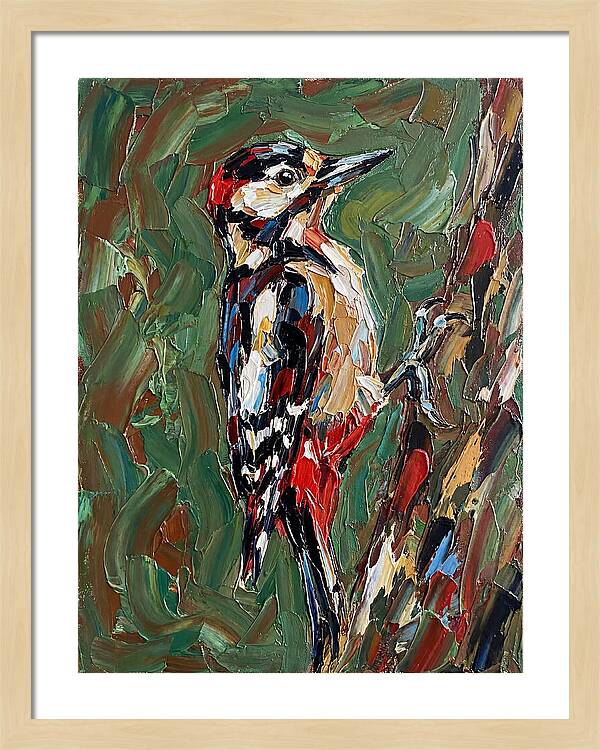 Colorful Woodpecker Perched