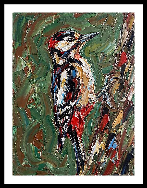 Colorful Woodpecker Perched