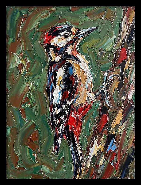 Colorful Woodpecker Perched