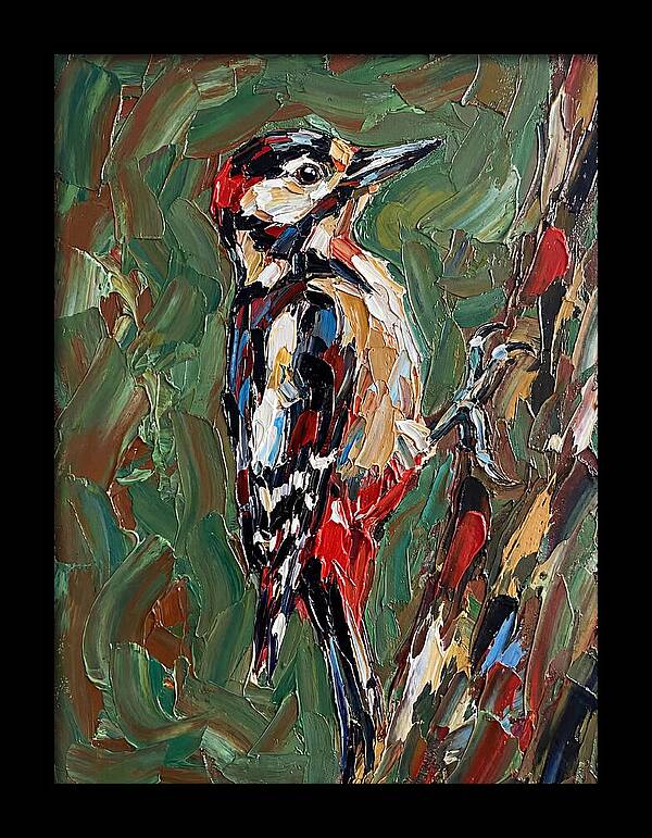 Colorful Woodpecker Perched