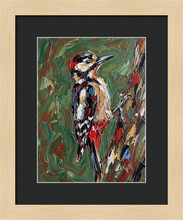Colorful Woodpecker Perched