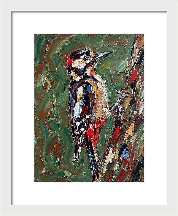 Colorful Woodpecker Perched