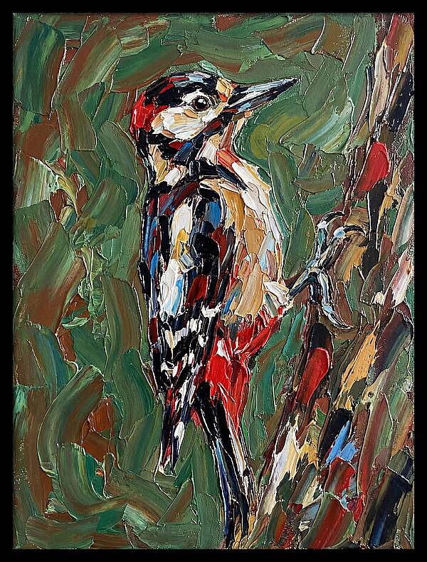 Colorful Woodpecker Perched