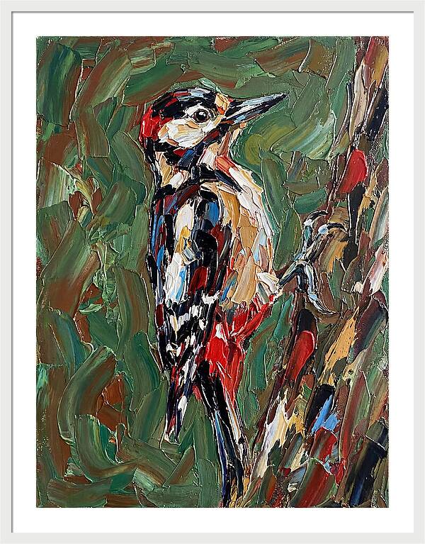 Colorful Woodpecker Perched