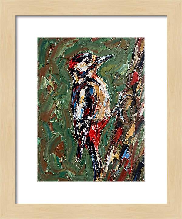 Colorful Woodpecker Perched