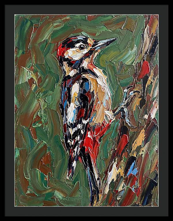 Colorful Woodpecker Perched
