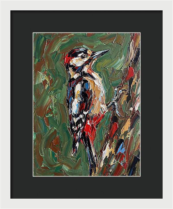 Colorful Woodpecker Perched