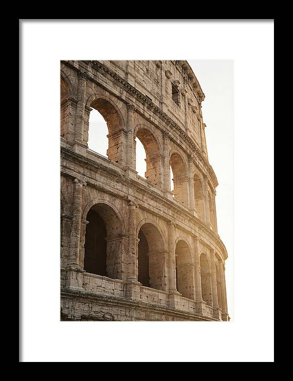 Colosseum Arches Bathed In Warmth