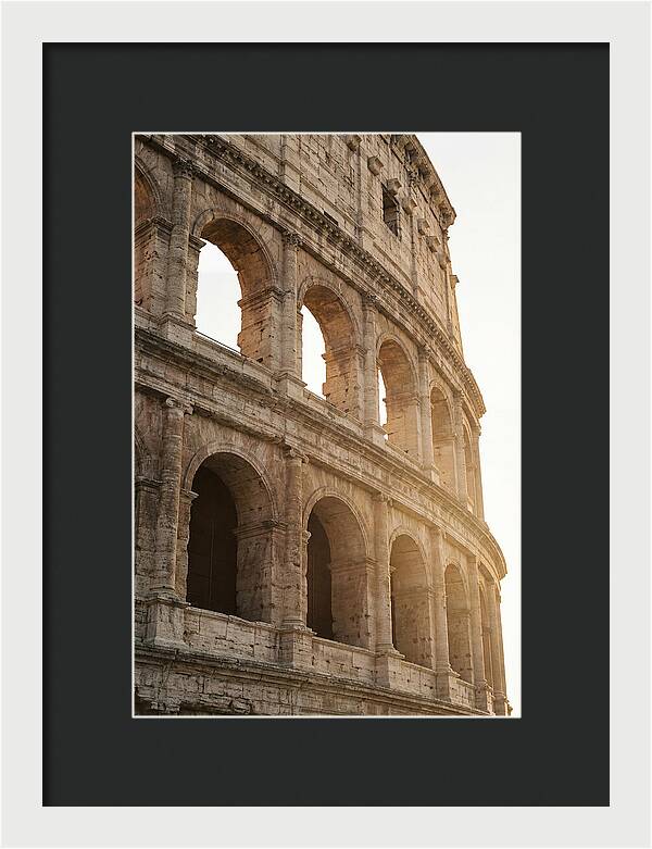 Colosseum Arches Bathed In Warmth