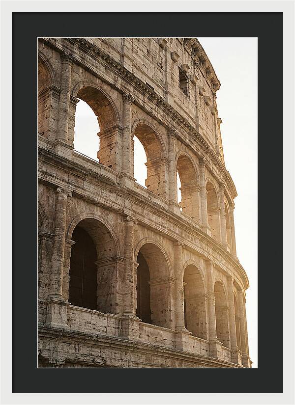 Colosseum Arches Bathed In Warmth