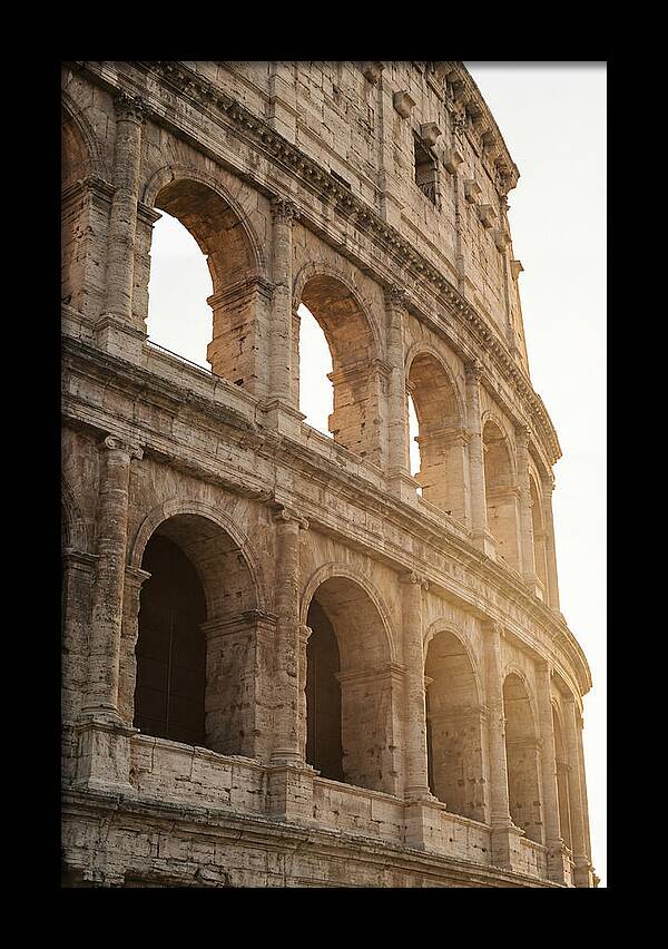 Colosseum Arches Bathed In Warmth