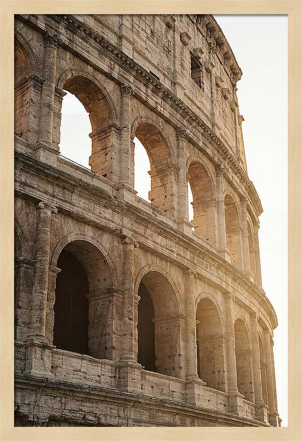 Colosseum Arches Bathed In Warmth