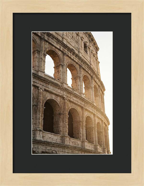 Colosseum Arches Bathed In Warmth