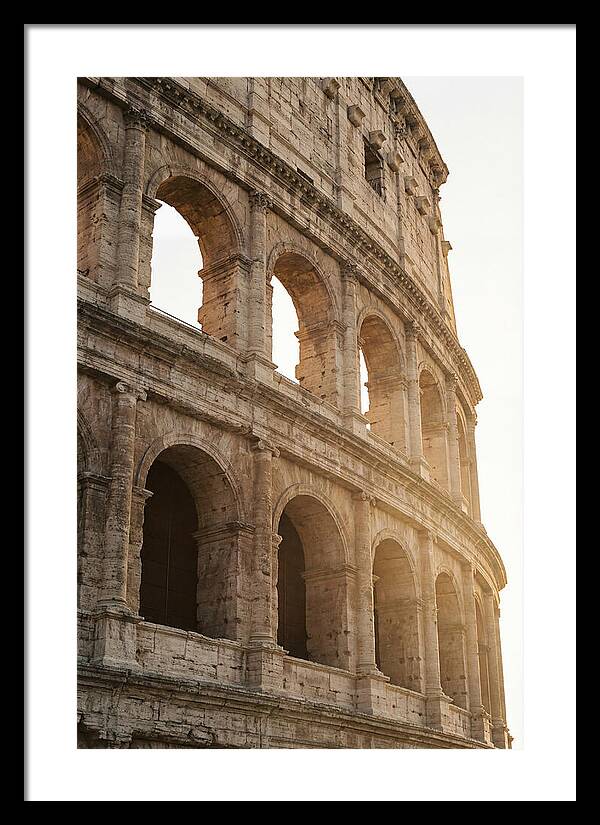 Colosseum Arches Bathed In Warmth