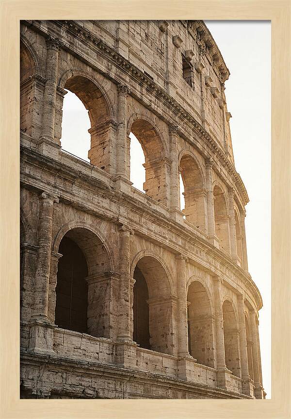 Colosseum Arches Bathed In Warmth