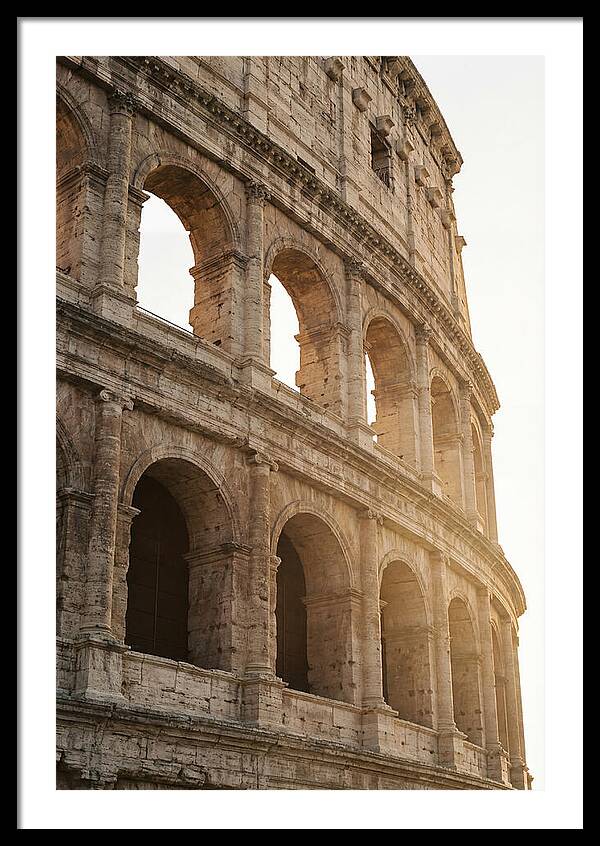 Colosseum Arches Bathed In Warmth