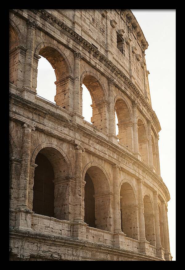 Colosseum Arches Bathed In Warmth