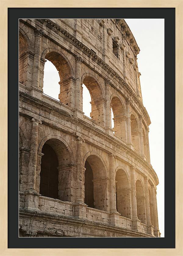 Colosseum Arches Bathed In Warmth