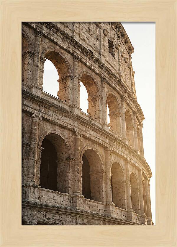 Colosseum Arches Bathed In Warmth