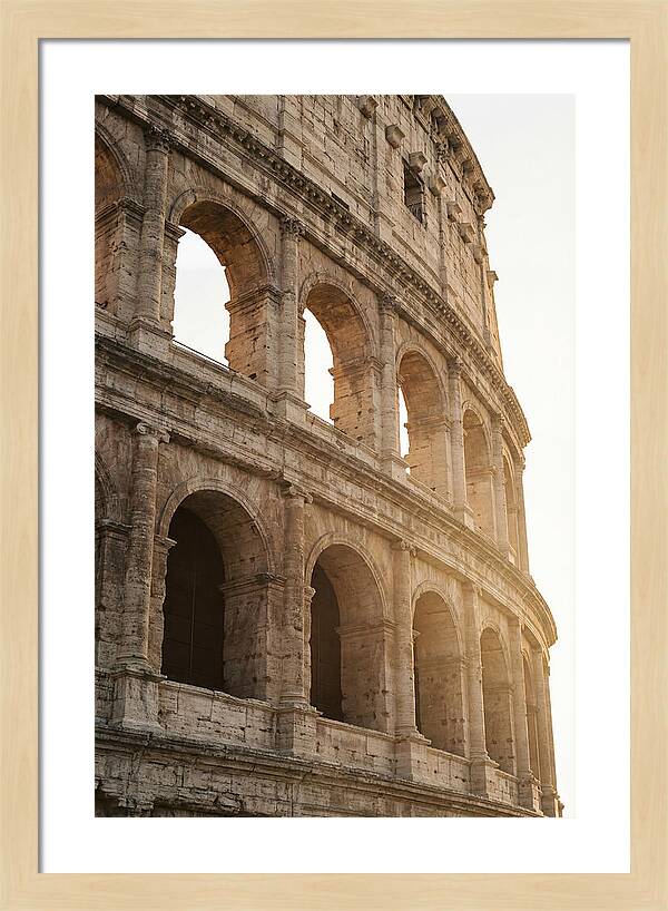 Colosseum Arches Bathed In Warmth