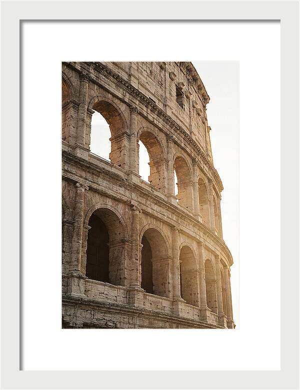 Colosseum Arches Bathed In Warmth