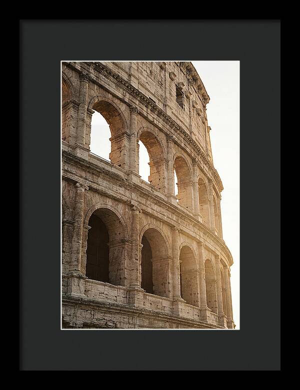 Colosseum Arches Bathed In Warmth