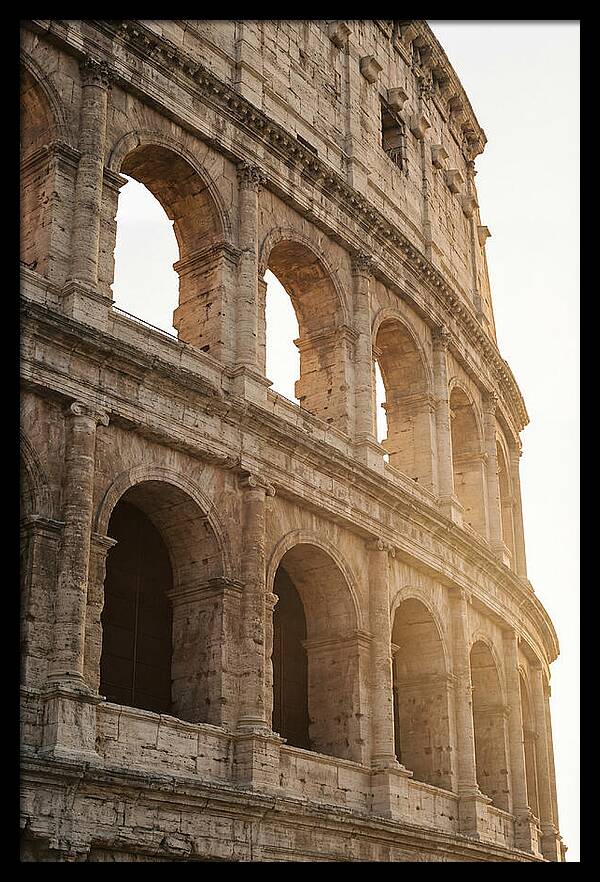 Colosseum Arches Bathed In Warmth