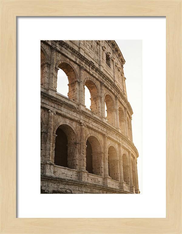 Colosseum Arches Bathed In Warmth