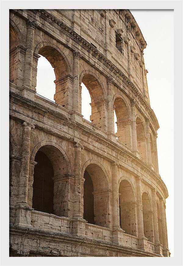 Colosseum Arches Bathed In Warmth