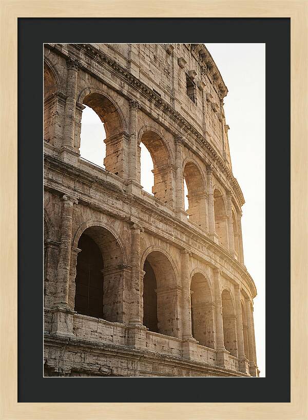 Colosseum Arches Bathed In Warmth