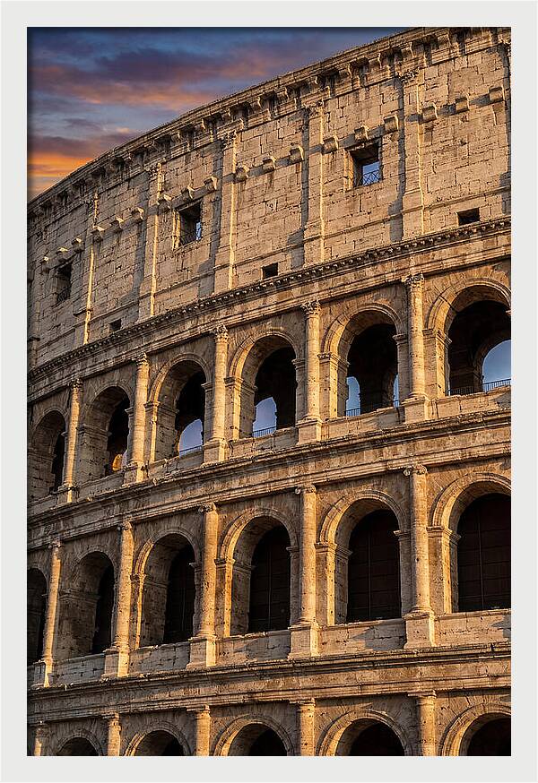 Colosseum At Golden Hour