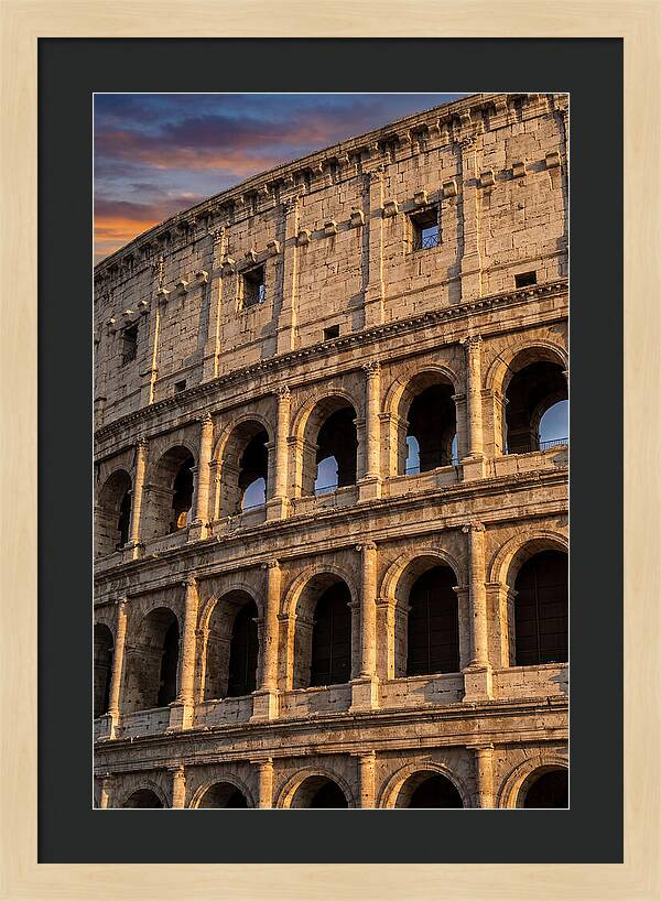Colosseum At Golden Hour