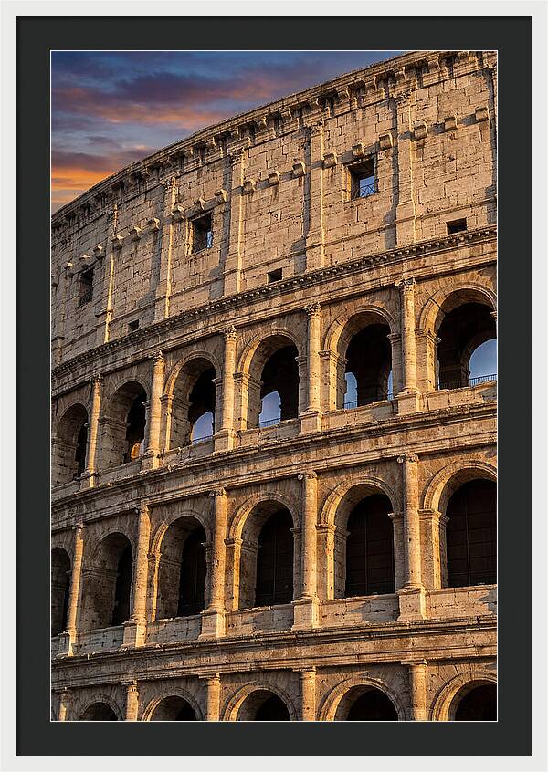 Colosseum At Golden Hour