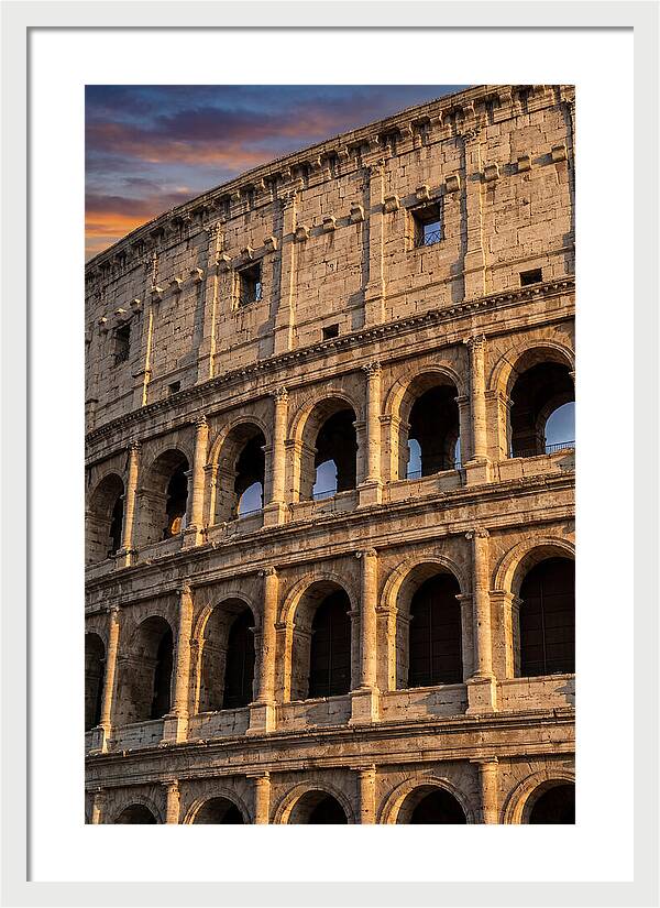 Colosseum At Golden Hour