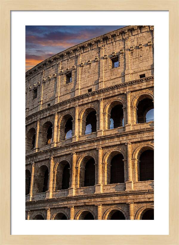 Colosseum At Golden Hour