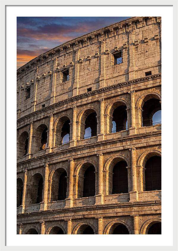 Colosseum At Golden Hour