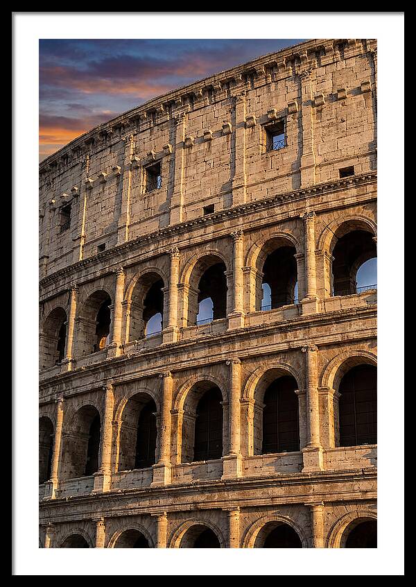 Colosseum At Golden Hour