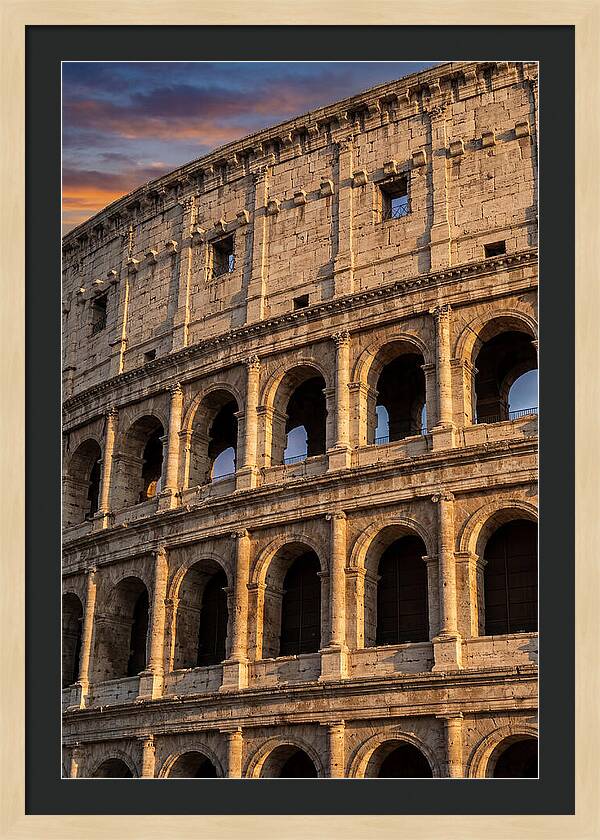 Colosseum At Golden Hour