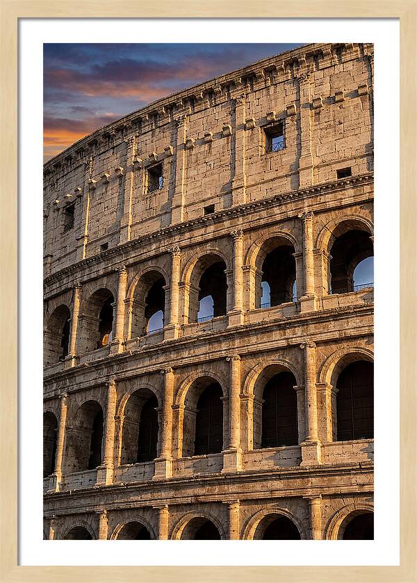 Colosseum At Golden Hour