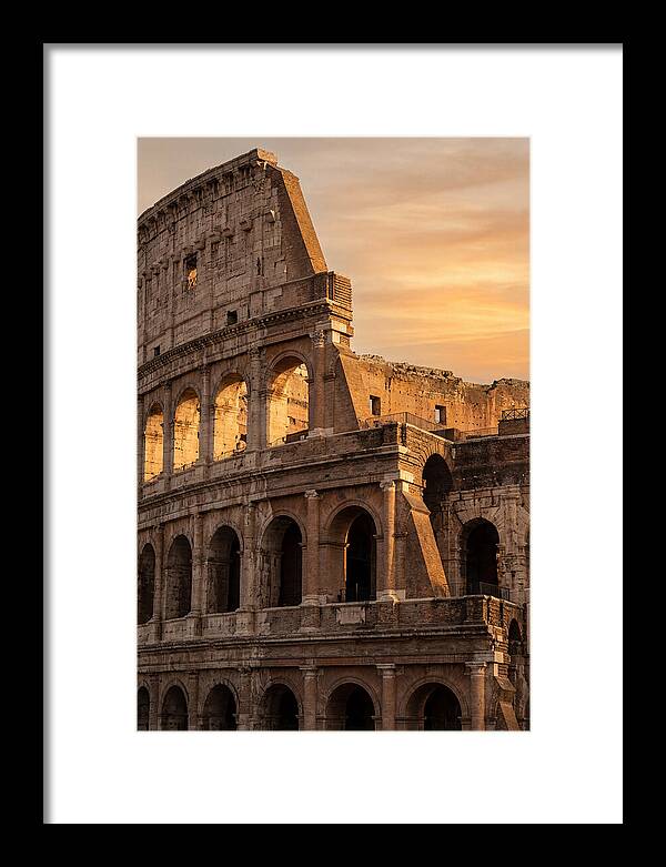 Colosseum At Sunset