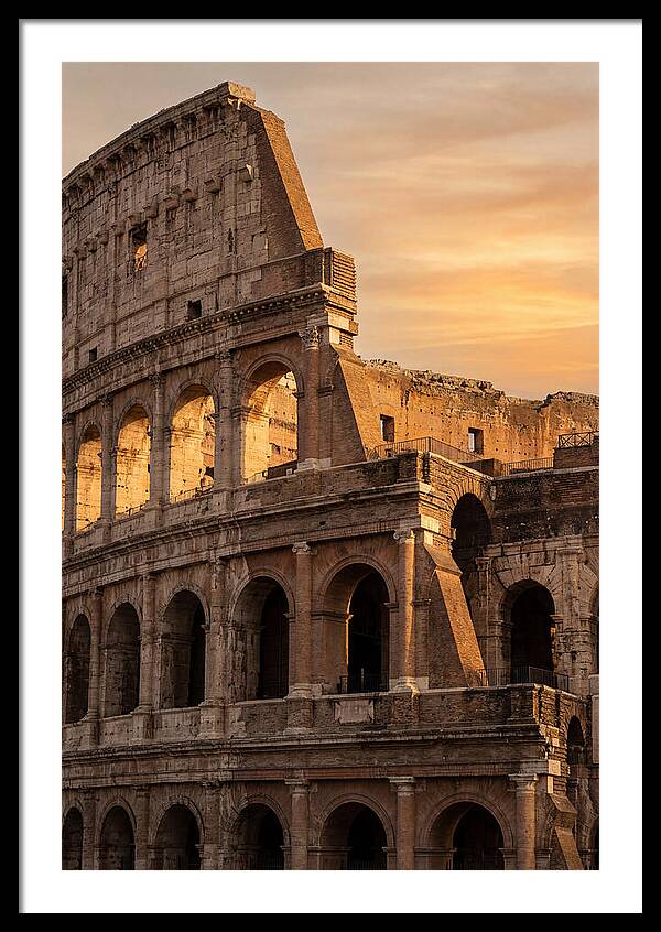 Colosseum At Sunset