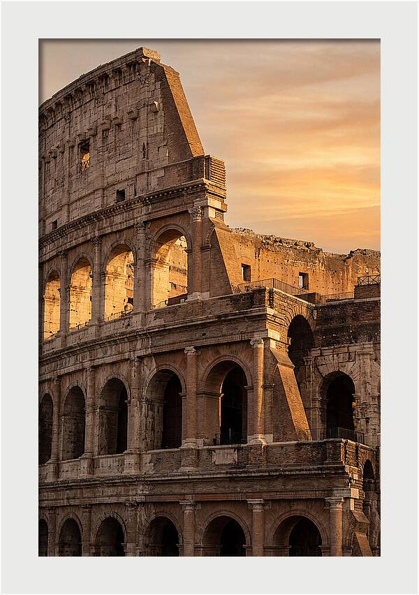 Colosseum At Sunset