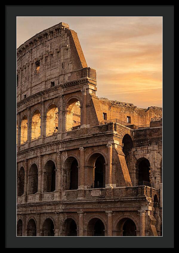 Colosseum At Sunset