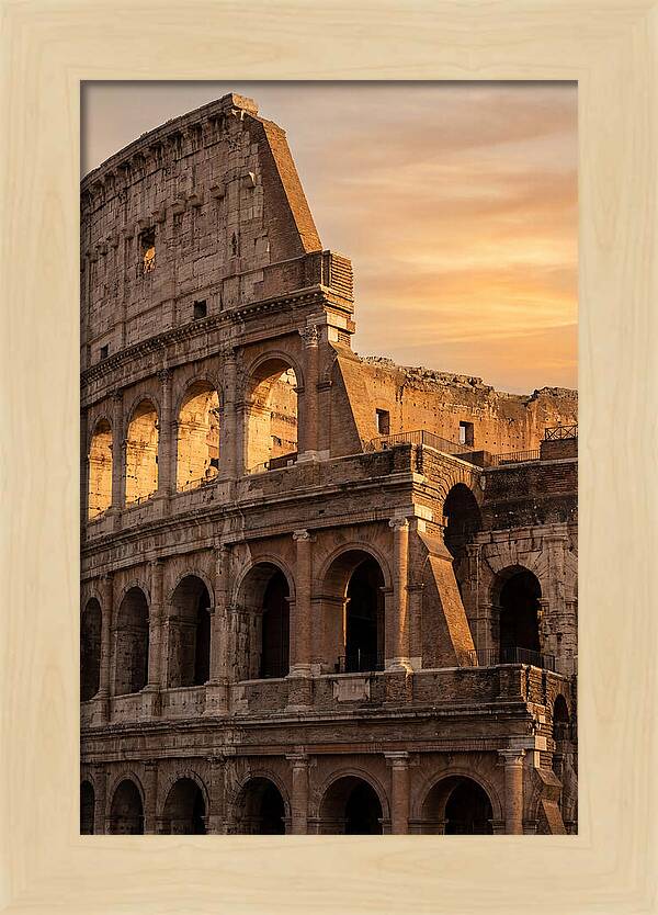 Colosseum At Sunset