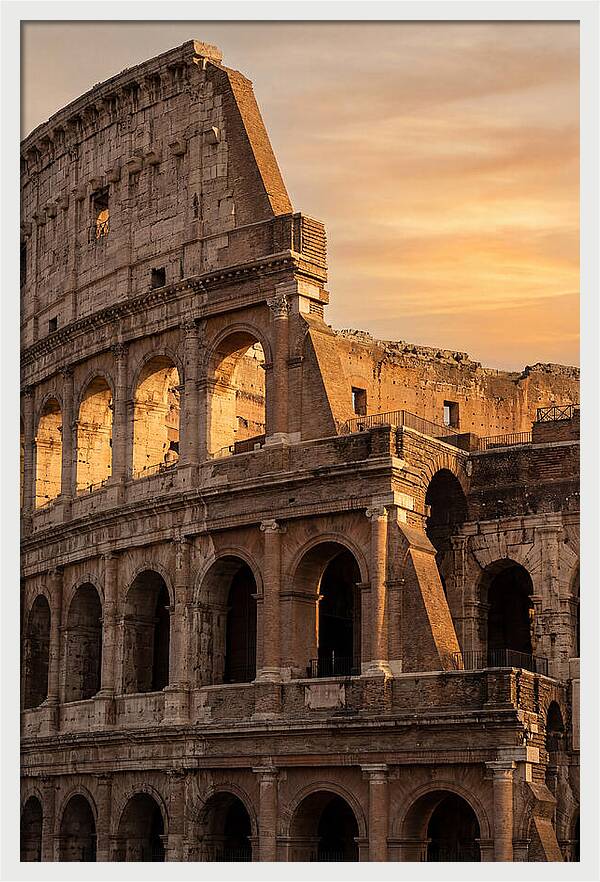 Colosseum At Sunset